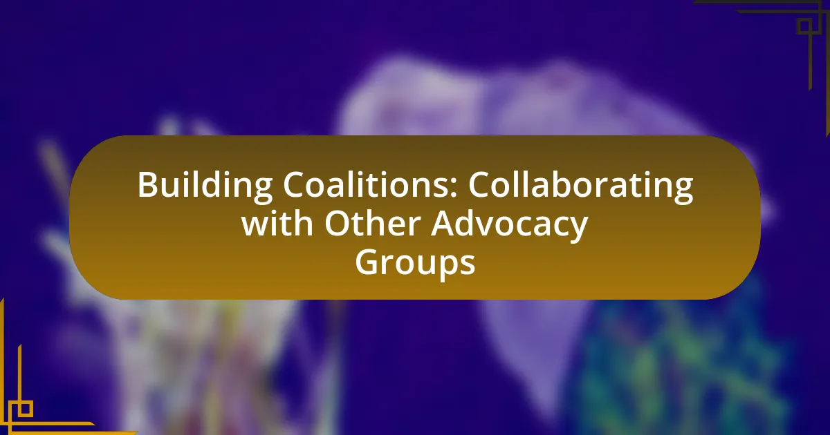 Building Coalitions: Collaborating with Other Advocacy Groups